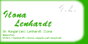 ilona lenhardt business card